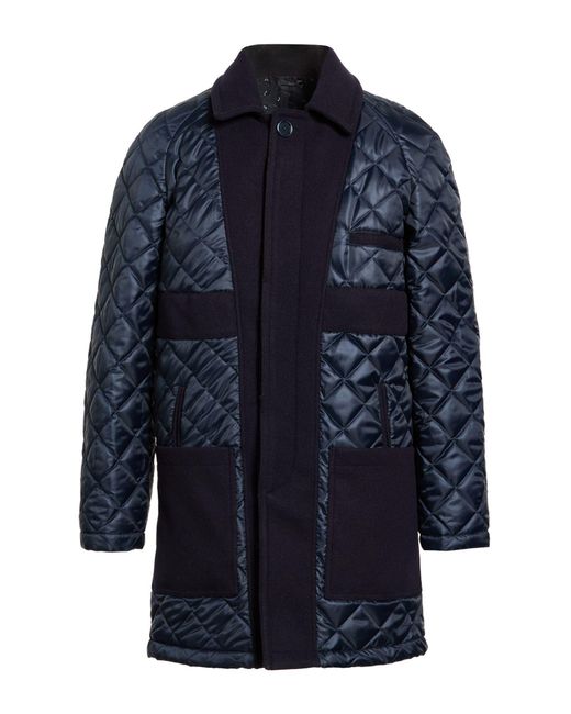 Daniele Alessandrini Blue Midnight Puffer Polyamide, Polyester for men