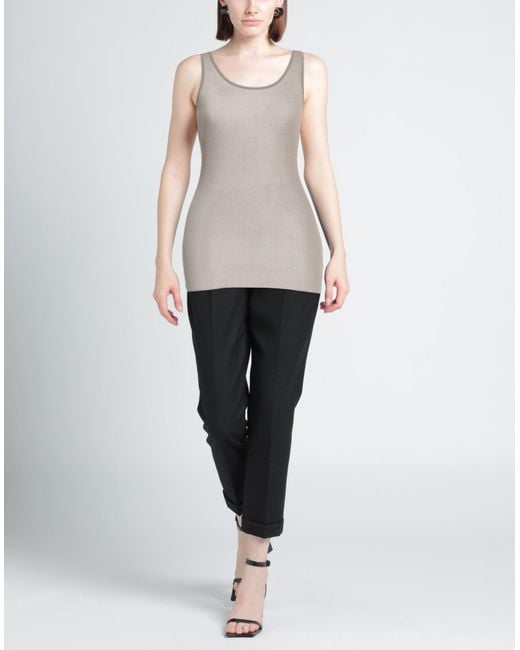 AMI Gray Tank Top Viscose, Polyamide