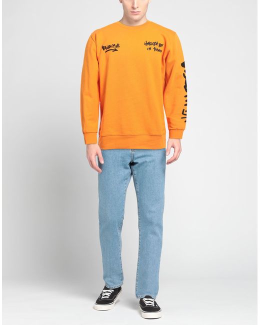 DISCLAIMER Orange Sweatshirt for men