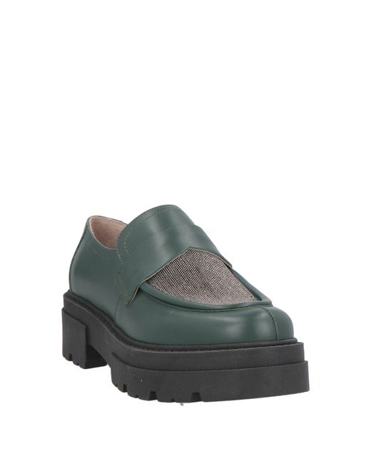 Fabiana Filippi Green Loafers