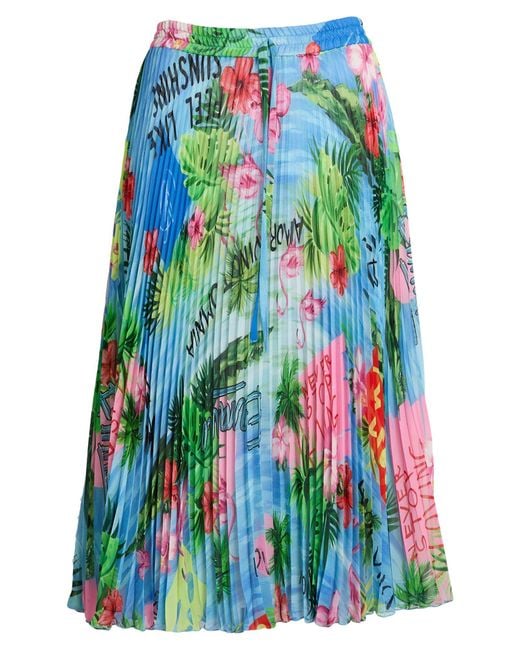 ERMANNO FIRENZE Blue Midi Skirts