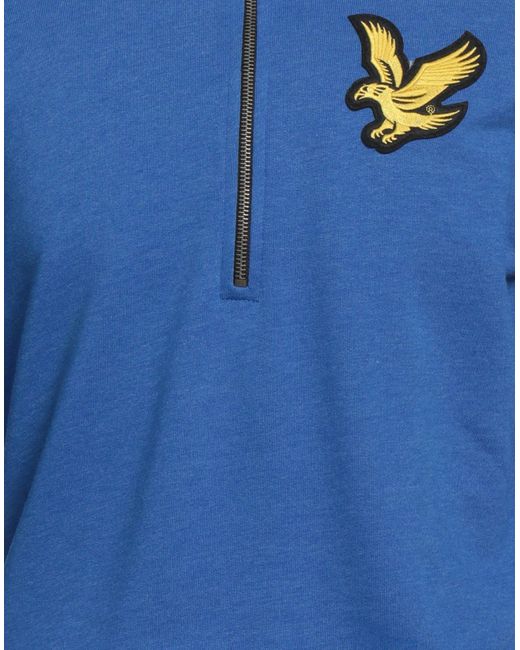 Lyle & Scott Blue Sweatshirt Cotton, Polyester for men