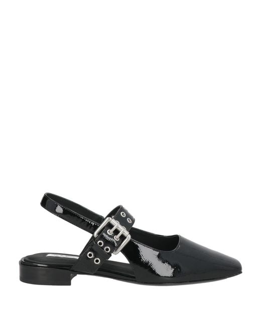 Rag & Bone Black Ballet Flats Leather