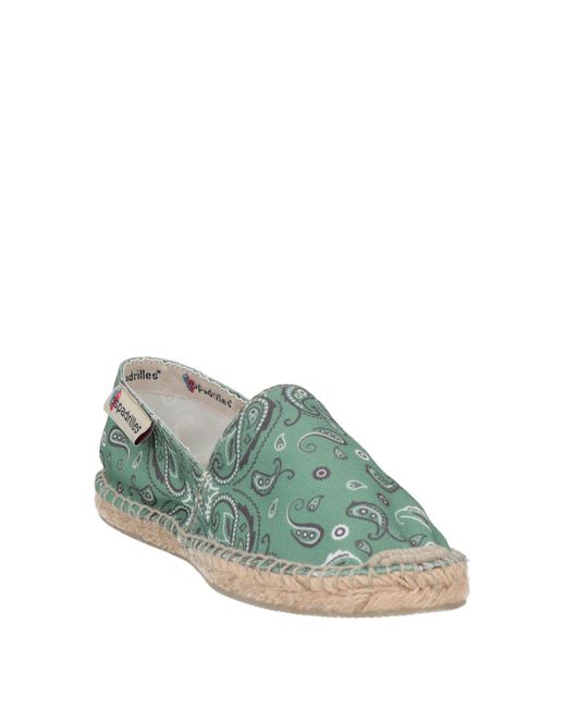 Espadrilles Green Textile Fibers