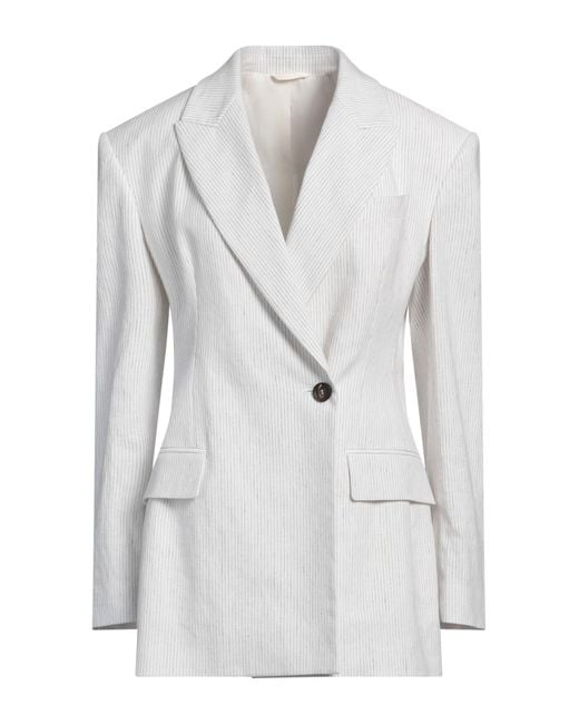 Brunello Cucinelli White Blazer