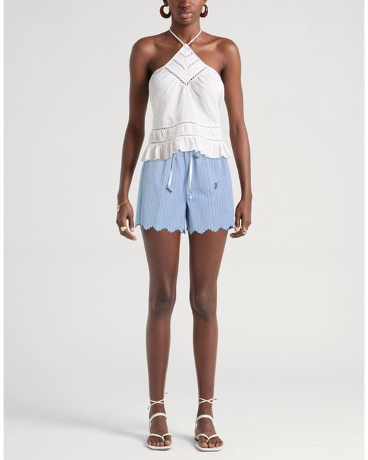 Patou Blue Light Shorts & Bermuda Shorts Cotton