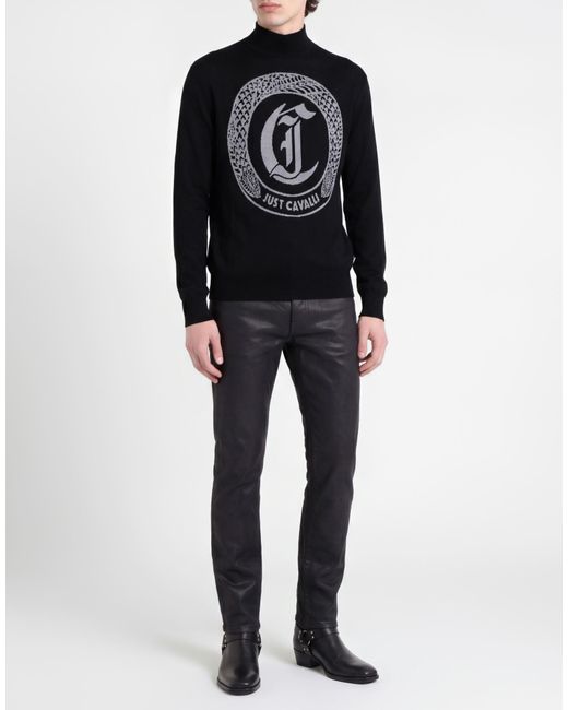 Just Cavalli Black Turtlenecks for men