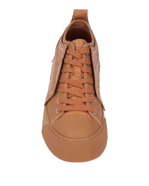 J.W. Anderson Brown Sneakers Leather, Textile Fibers for men
