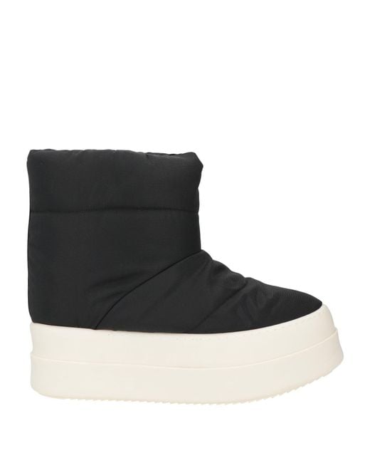 Rick Owens Black Ankle Boots Textile Fibers for men