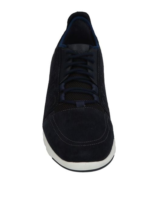 Geox Black Midnight Sneakers Soft Leather, Textile Fibers for men