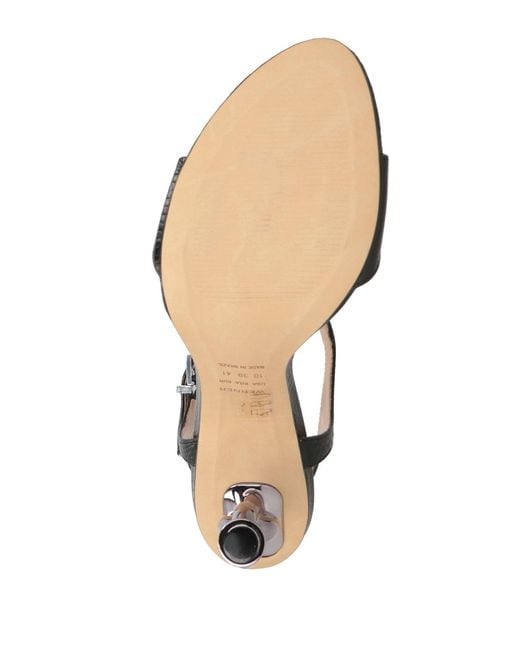 Werner Black Sandals Leather