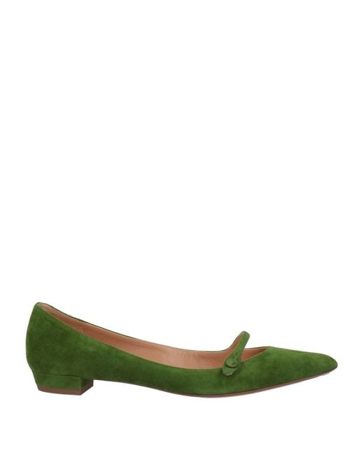 Francesco Russo Green Ballet Flats