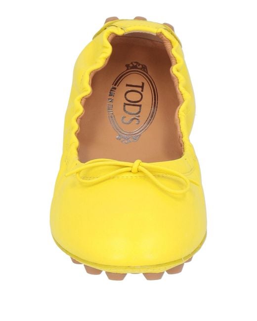 Tod's Yellow Ballet Flats