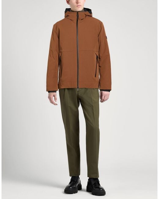 Peuterey Brown Jacket Polyamide, Polyester, Elastane for men