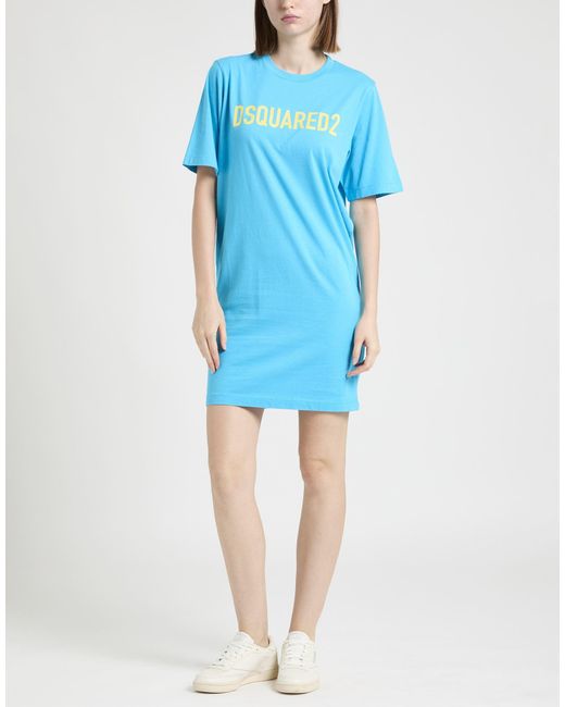 DSquared² Blue Mini Dress