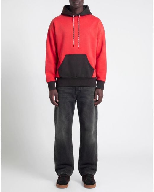 Aries Red Sweatshirt Cotton for men