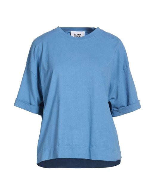 Camiseta Alpha Studio de color Blue