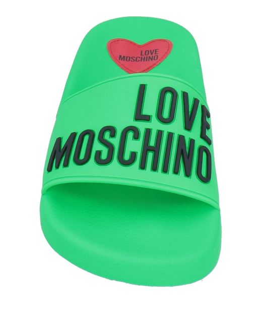 Sandalias Love Moschino de color Green