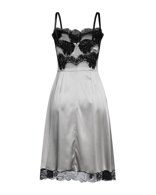 Dolce & Gabbana Gray Midi Dress