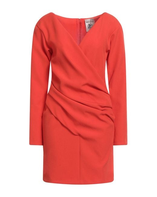 Semicouture Red Mini Dress