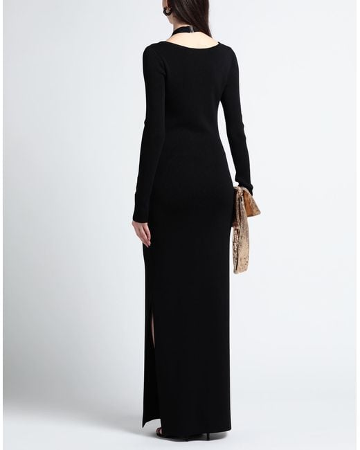 Bcbg black long best sale dress