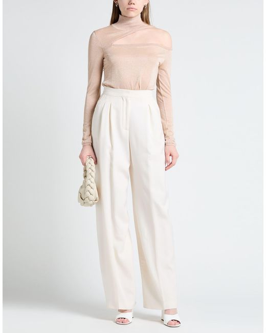 Patrizia Pepe Natural Turtleneck Viscose, Polyester, Polyamide, Elastane