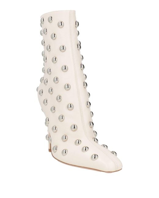 Paris Texas Natural Ankle Boots Calfskin