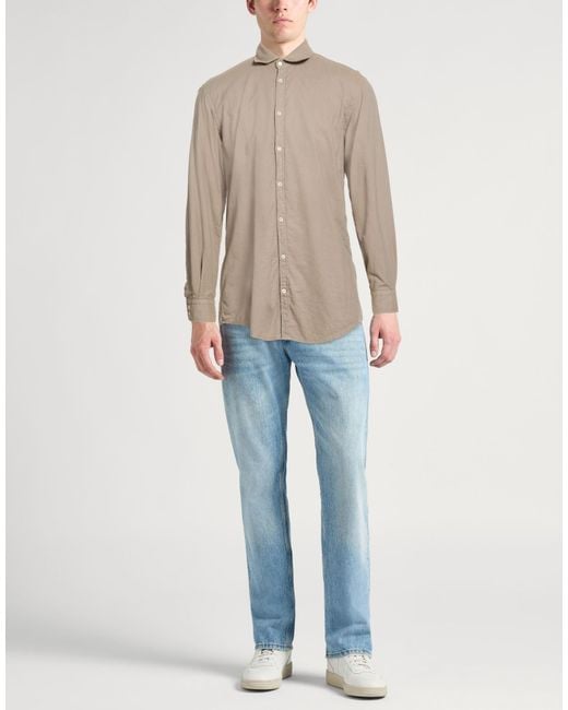 Massimo Alba Brown Shirts for men