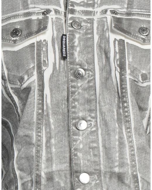 DSquared² Gray Denim Outerwear Cotton, Elastane