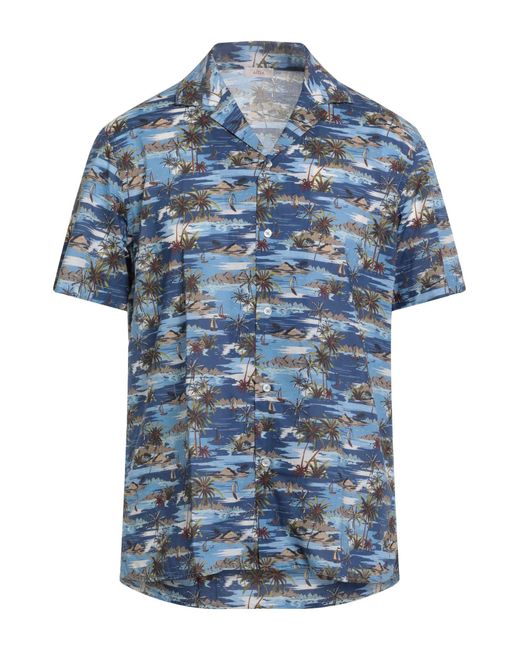 Altea Blue Shirt Cotton for men
