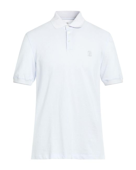 Brunello Cucinelli White Polo Shirt for men