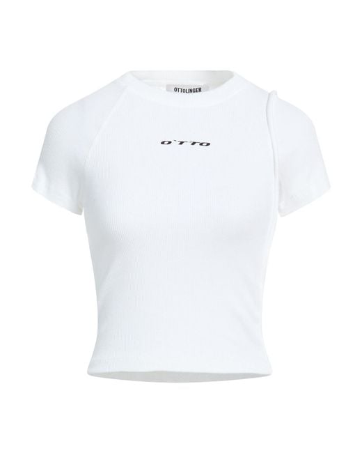OTTOLINGER White T-Shirt Organic Cotton, Elastane