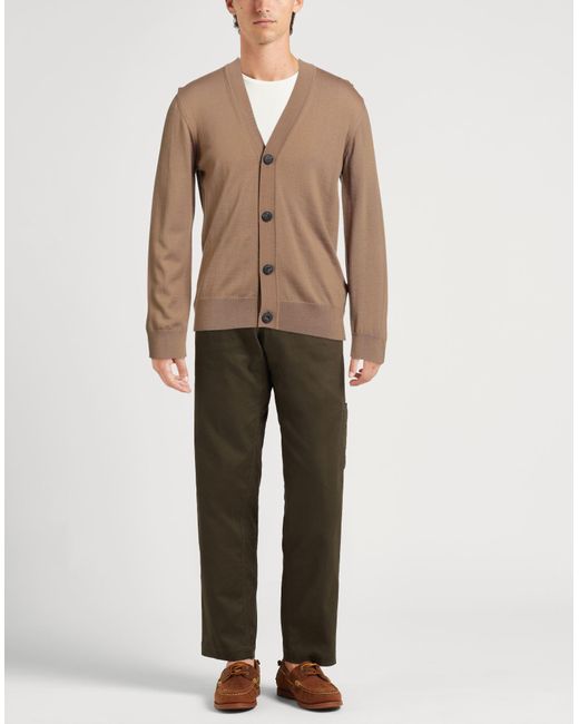 Alpha Studio Strickjacke in Brown für Herren