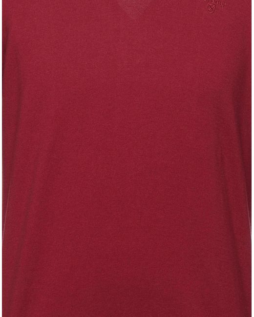 barbour red jumper