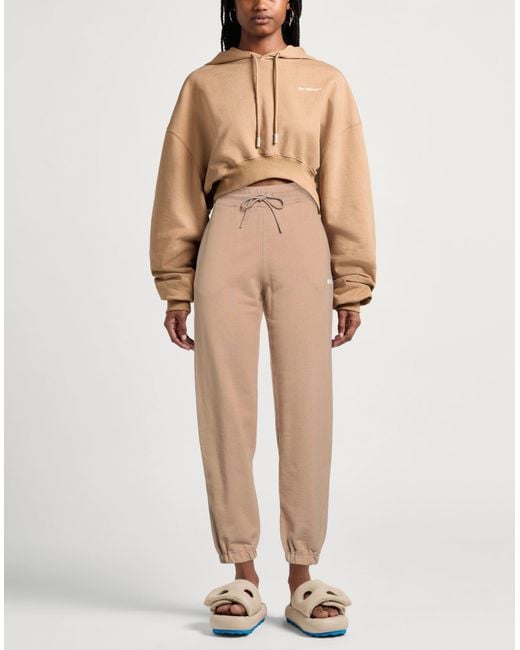 MSGM Natural Camel Pants Cotton