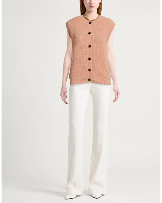ViCOLO Pink Sand Cardigan Polyester, Wool, Alpaca Wool, Elastane