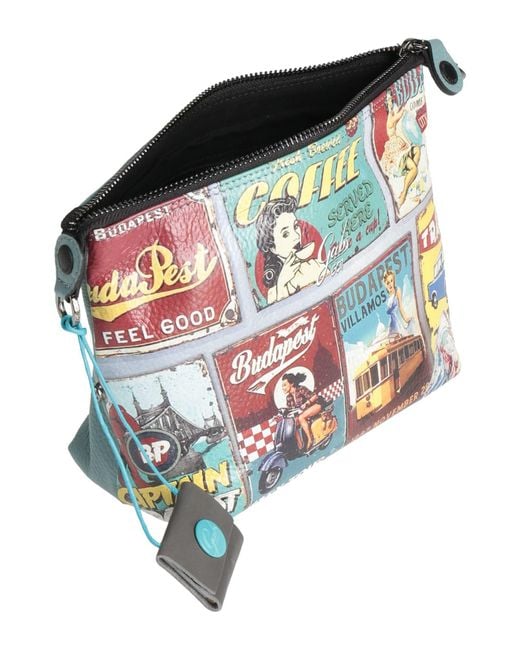 Gabs Blue Cross-Body Bag Calfskin