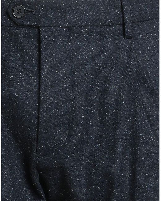 Tommy Hilfiger Blue Pants Wool, Polyester, Viscose, Silk, Elastane for men