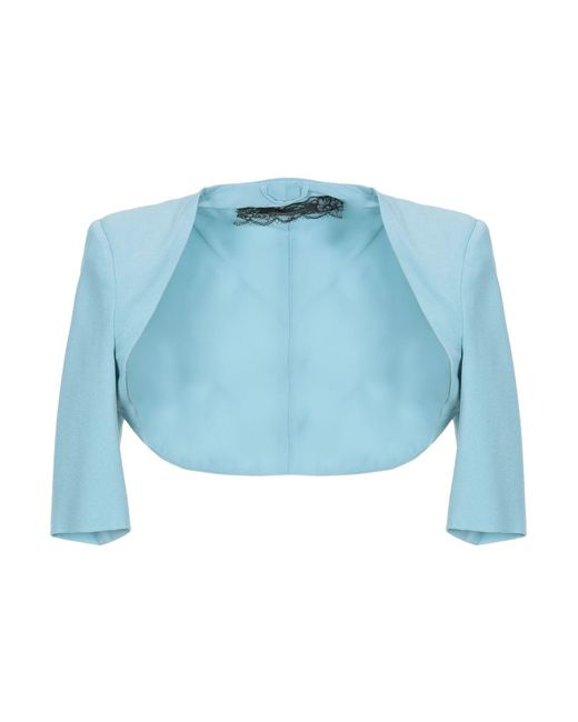 blue shrug jacket