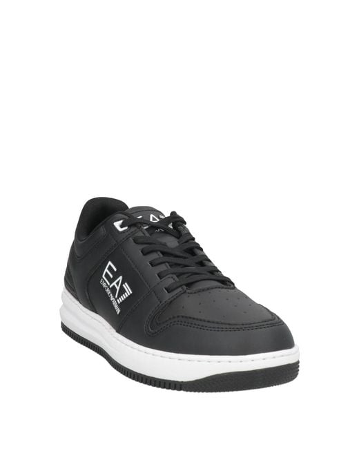 EA7 Black Sneakers Polyester, Polyurethane for men
