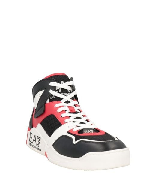EA7 White Sneakers Textile Fibers for men