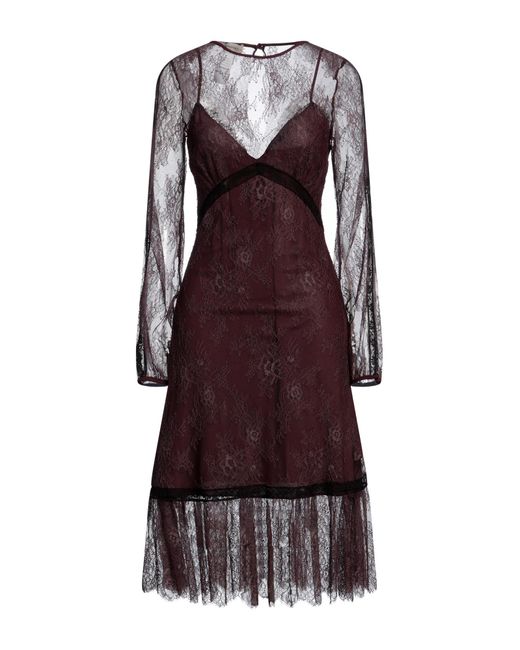 Anna Molinari Purple Midi Dress