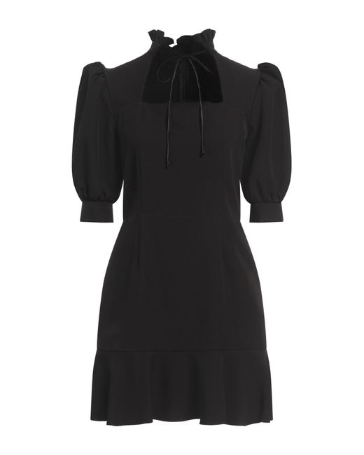 ACTUALEE Black Mini Dress Polyester, Elastane