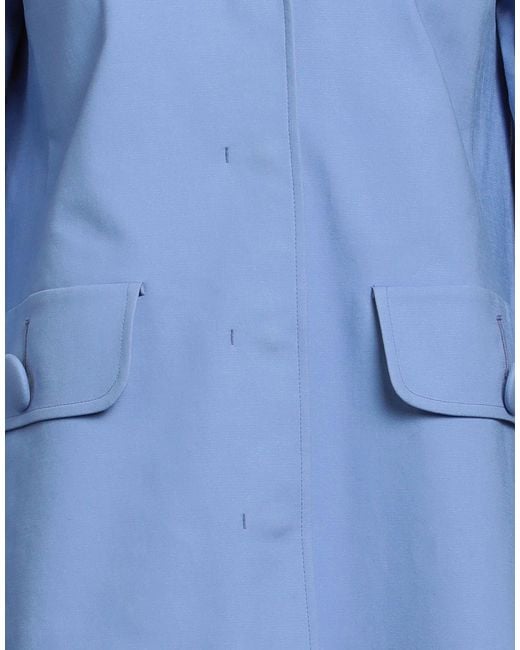 Herno Blue Overcoat & Trench Coat