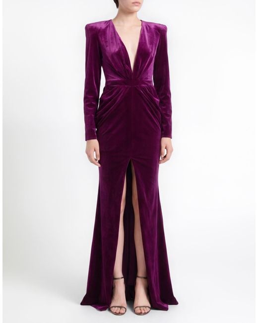 ACTUALEE Purple Maxi Dresses