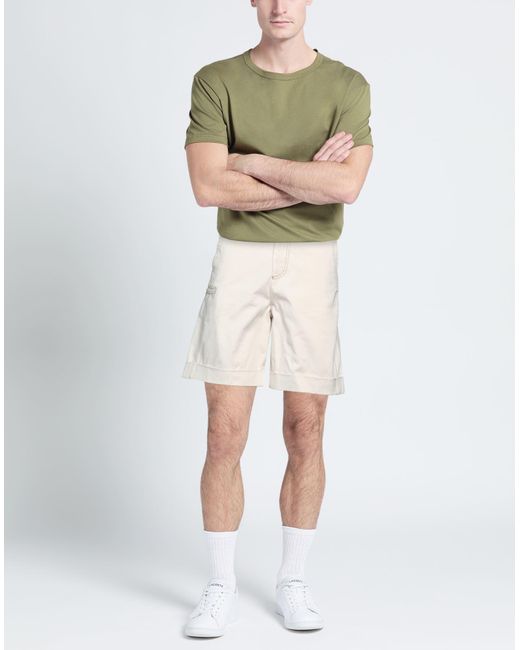 Emporio Armani Natural Denim Shorts for men