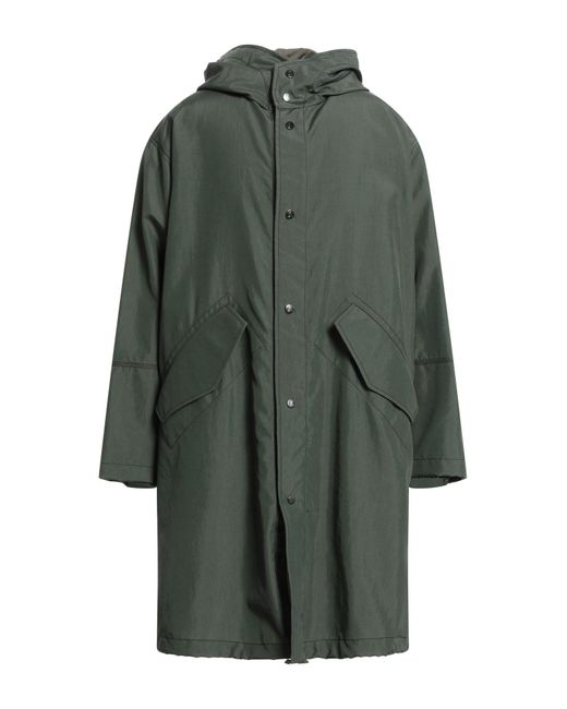 Emporio Armani Green Overcoat & Trench Coat for men