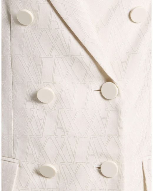 ARMANI EXCHANGE White Blazer Cotton, Polyester