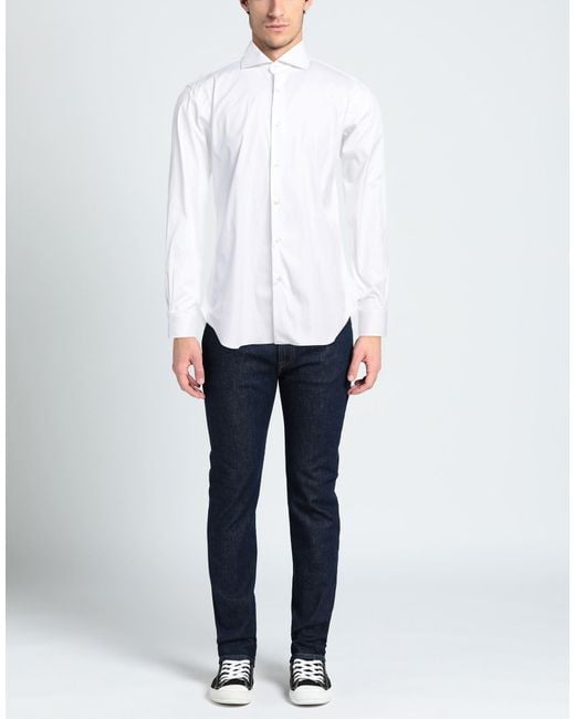 Barba Napoli White Shirt for men