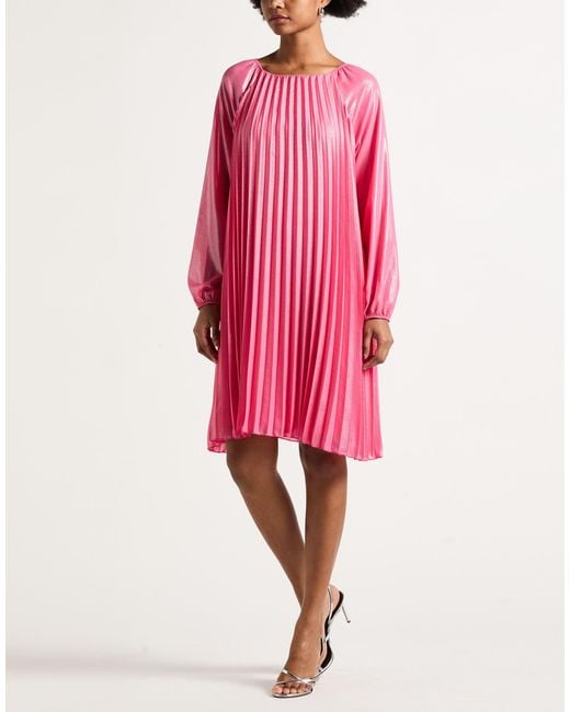 ALESSIA SANTI Pink Midi Dress Polyester